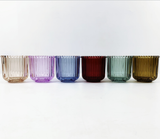 Premium Decorative Multicolored Glass Candle Jars