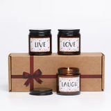 Amber Glass Candle Jar With Tin Lid