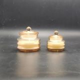 Distinctive Glass Candle Jar With Lid