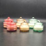Distinctive Glass Candle Jar With Lid