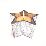 Three-Dimensional Star-Shaped Glass Jar With Electroplating Design