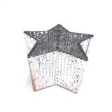 Three-Dimensional Star-Shaped Glass Jar With Electroplating Design