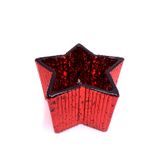 Three-Dimensional Star-Shaped Glass Jar With Electroplating Design