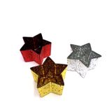 Three-Dimensional Star-Shaped Glass Jar With Electroplating Design