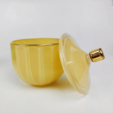 High-quality Ribbed Glass Candle Jar For Home Decor