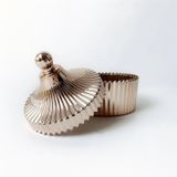 Unique Carousel Glass Candle Jar With Lid