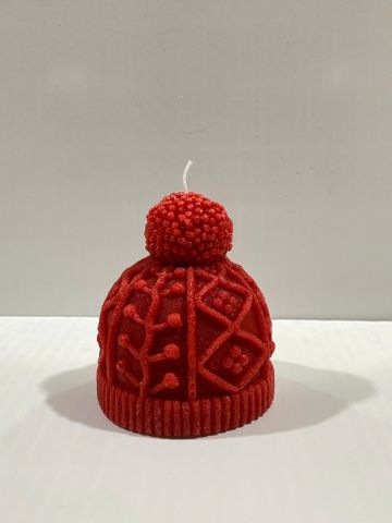 New Red Knitted Hat Shaped Wax