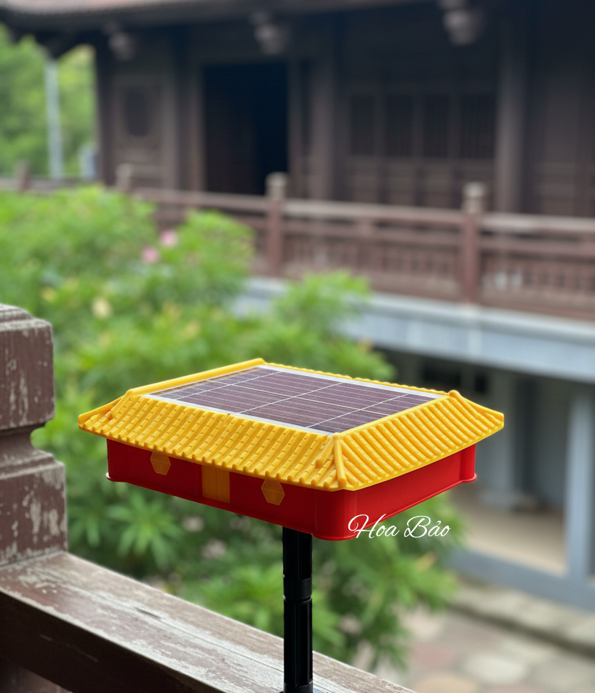  Loại A - Đài Niệm Phật Năng Lượng Mặt Trời Mái Chùa Cao Cấp - Máy tụng Kinh Địa Tạng năng lượng 