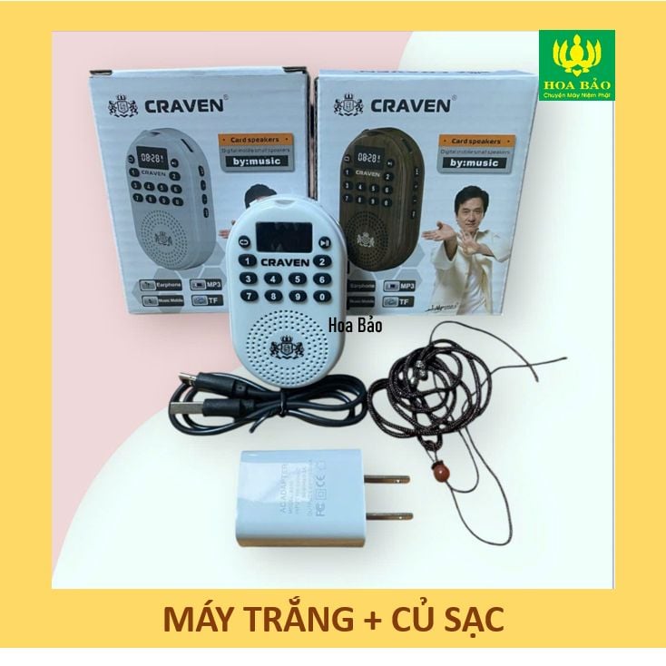  ✅Mới về✅ Loa MINI Craven A1 - Loa gắn thẻ Tụng Kinh, Học Tiếng Anh rất tiện lợi, Loa mini tắm ngôn ngữ trẻ em 