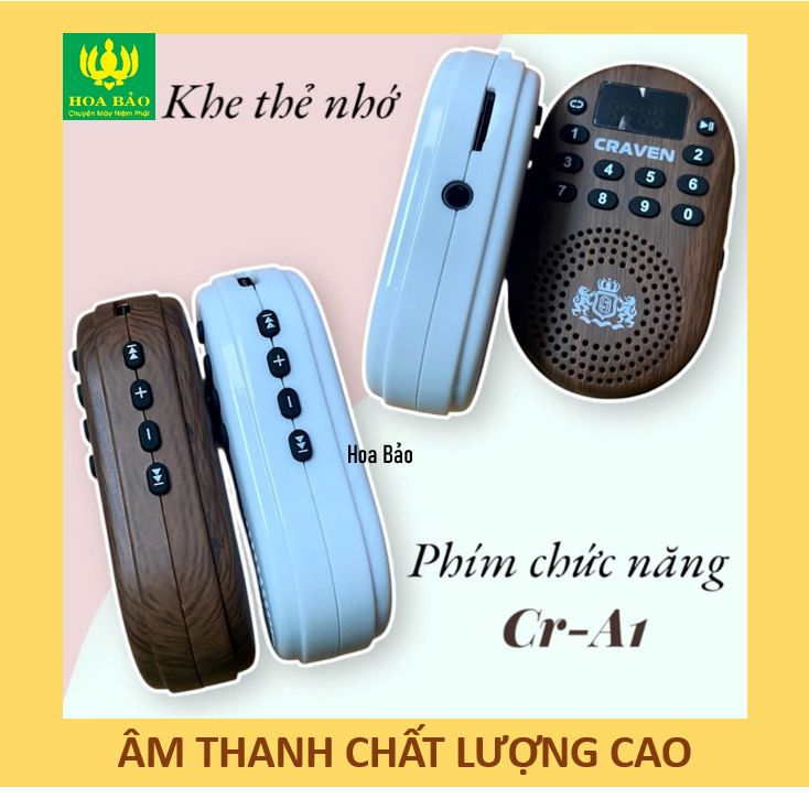  ✅Mới về✅ Loa MINI Craven A1 - Loa gắn thẻ Tụng Kinh, Học Tiếng Anh rất tiện lợi, Loa mini tắm ngôn ngữ trẻ em 