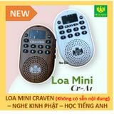  ✅Mới về✅ Loa MINI Craven A1 - Loa gắn thẻ Tụng Kinh, Học Tiếng Anh rất tiện lợi, Loa mini tắm ngôn ngữ trẻ em 