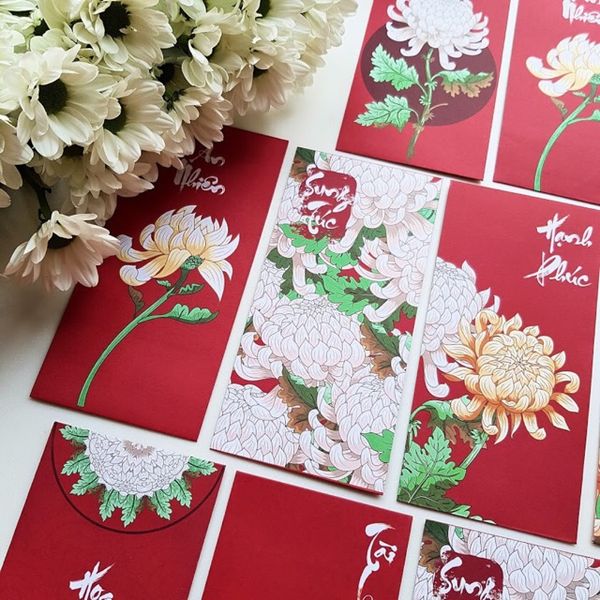  [MUA 5 SET TẶNG 1 SET] BAO LÌ XÌ CÚC SUM VẦY - CỰC ĐẸP 2019 