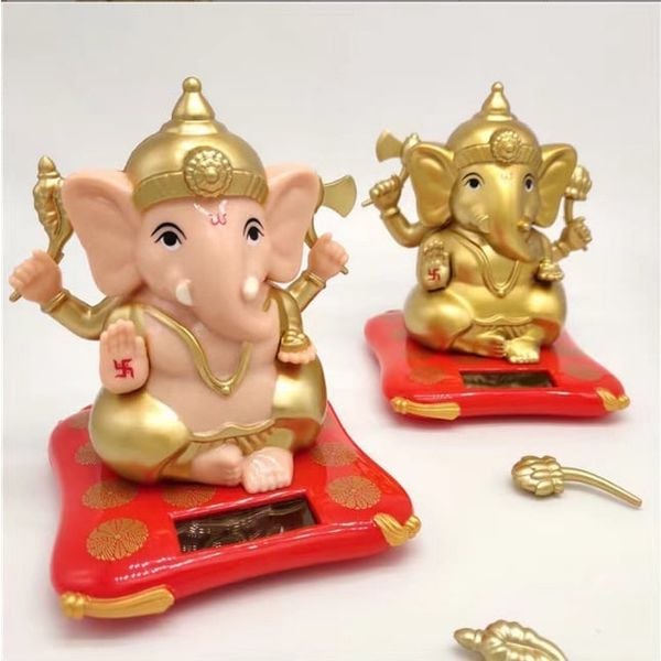  Tượng Voi Thần Ganesha Trí Tuệ sử dụng năng lượng mặt trời 