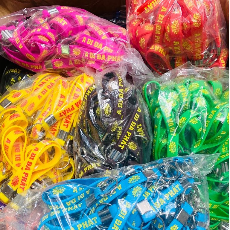  Combo 100 Móc Khóa dây A Di Đà Phật 