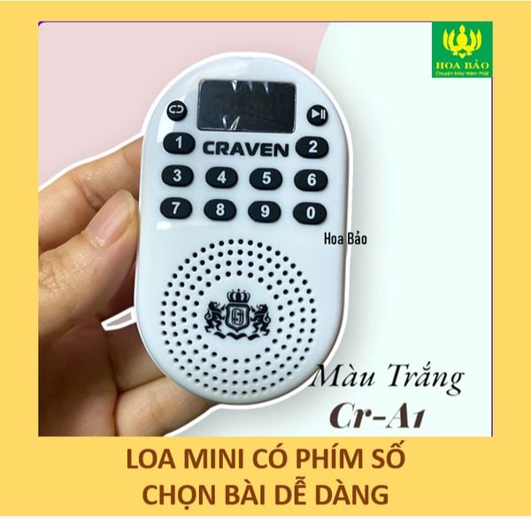  ✅Mới về✅ Loa MINI Craven A1 - Loa gắn thẻ Tụng Kinh, Học Tiếng Anh rất tiện lợi, Loa mini tắm ngôn ngữ trẻ em 