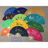  QUẠT VẢI THƯ PHÁP - BỀN&ĐẸP - size Đại và size Trung 