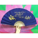  QUẠT VẢI THƯ PHÁP - BỀN&ĐẸP - size Đại và size Trung 