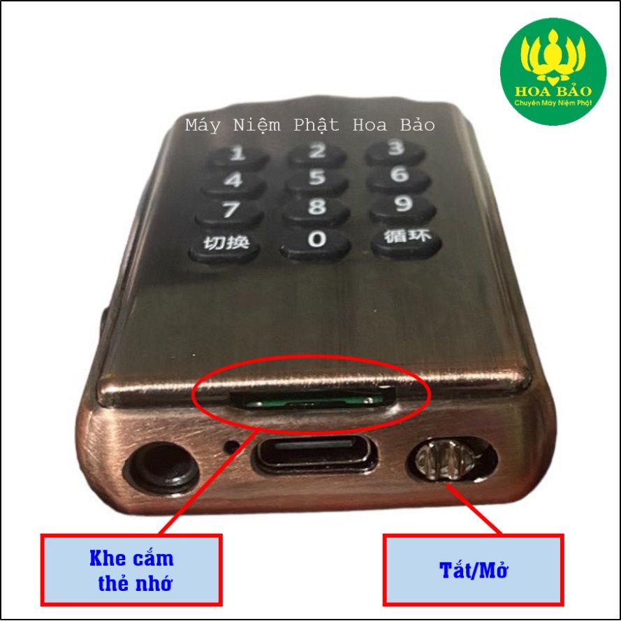  ́ ̣̂ ̣̂  có phím số - Pha Lê Đồng Siêu Đẹp, có sẵn 35 bài, khe cắm thẻ nhớ 