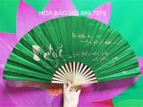  QUẠT VẢI THƯ PHÁP - BỀN&ĐẸP - size Đại và size Trung 