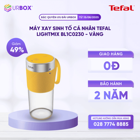 Máy xay sinh tố cá nhân Tefal LightMix BL1C0230 - Vàng - URBOX