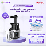 Máy ép chậm Tefal ZC420E38 - 150W, 0.8L, Trắng - URBOX