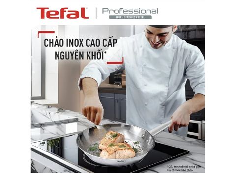 Bộ 2 chảo Inox cao cấp Professional Tefal (24/28cm)