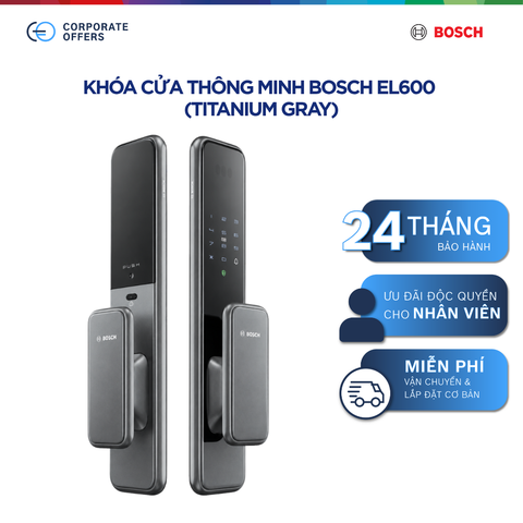 Khoá thông minh Bosch EL600 | EL600 Xám Titan