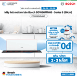 Máy hút mùi âm bàn Bosch DDW88MM66 - Series 8 (80cm)