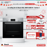Lò nướng âm tủ Bosch 66L HBF512BS1H - Series 2