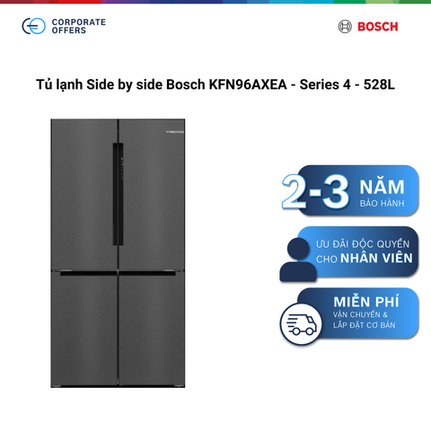 Tủ lạnh Side by side Bosch KFN96AXEA - Series 4 - 528L