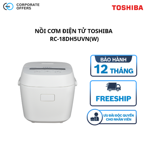 Nồi Cơm Điện Tử Toshiba RC-18DH5UVN(W)