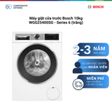 Máy giặt cửa trước Bosch 10kg WGG25400SG - Series 6 (trắng)