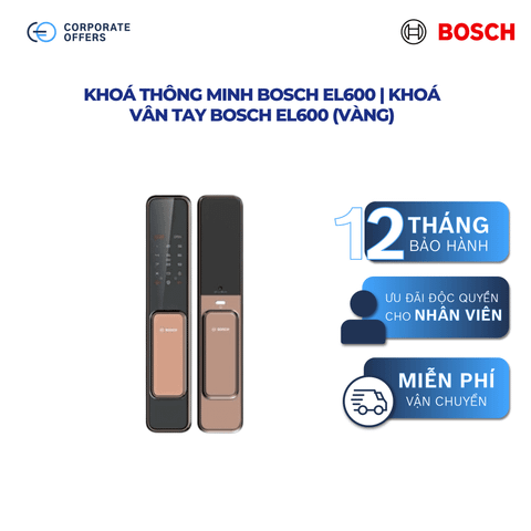 Khoá thông minh Bosch EL600 | Khoá vân tay Bosch EL600 (Vàng)