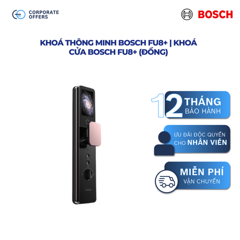 Khoá Thông Minh Bosch FU8+ | Khoá Cửa Bosch FU8+ (Đồng)