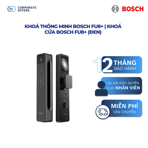 Khoá Thông Minh Bosch FU8+ | Khoá Cửa Bosch FU8+ (Đen)