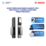 Khoá Thông Minh Bosch EL600VF | Tích Hợp Face ID + Camera & Màn Hình Trong Nhà (Xám)