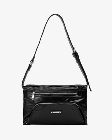  Pillow Outer Pocket Zip Bag - Black 