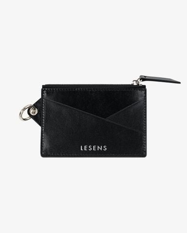  Cassette Zip Coin Cardholder - Black 