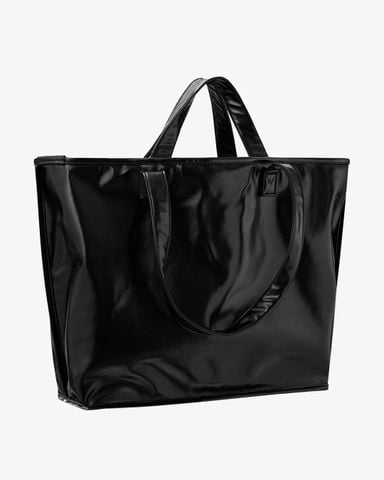  Andiamo Faux Leather Tote Bag - Black 