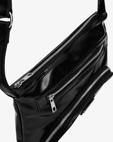  Pillow Outer Pocket Zip Bag - Black 