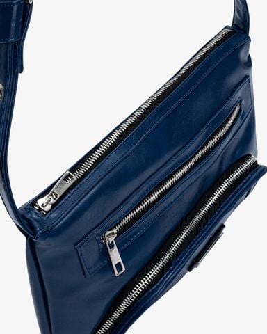  Pillow Outer Pocket Zip Bag - Blue 
