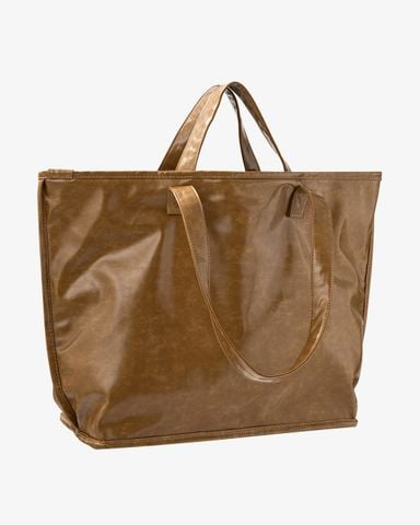  Andiamo Faux Leather Tote Bag - Caramel 