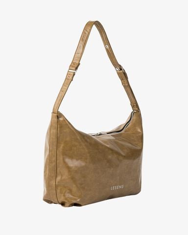  Aimee Faux Leather Shoulder Bag - Caramel 