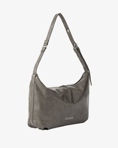  Aimee Faux Leather Shoulder Bag - Storm Gray 
