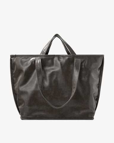  Andiamo Faux Leather Tote Bag - Storm Gray 