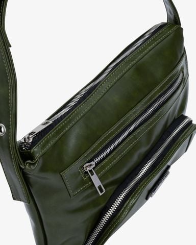  Pillow Outer Pocket Zip Bag - Green Tea 