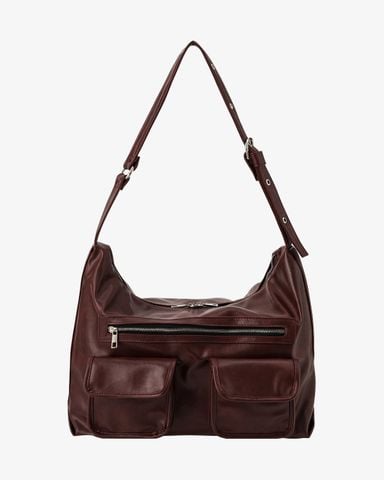  City Pocket Zip Bag - Burgundy Red 