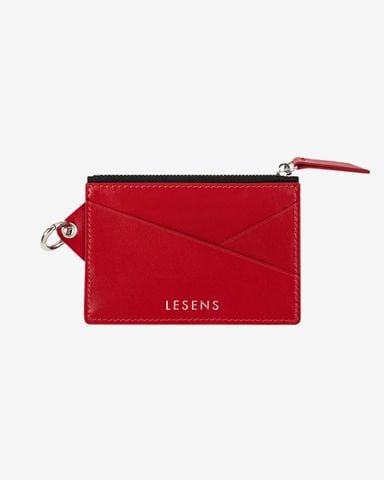  Cassette Zip Coin Cardholder - Red 