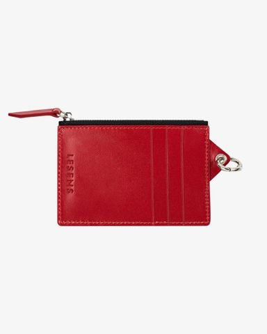  Cassette Zip Coin Cardholder - Red 