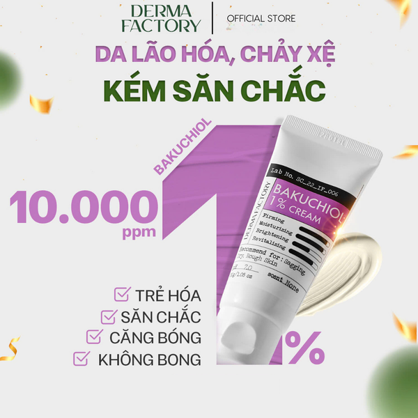  Kem dưỡng săn chắc da Derma Factory Bakuchiol 1% Cream 30g 